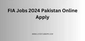 FIA Jobs 2024 Pakistan Online Apply