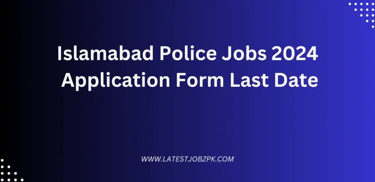 Islamabad Police Jobs 2024 Application Form Last Date