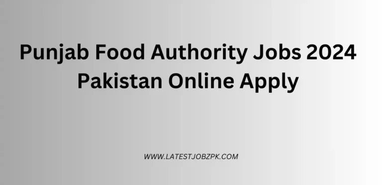 Punjab Food Authority Jobs 2024 Pakistan Online Apply